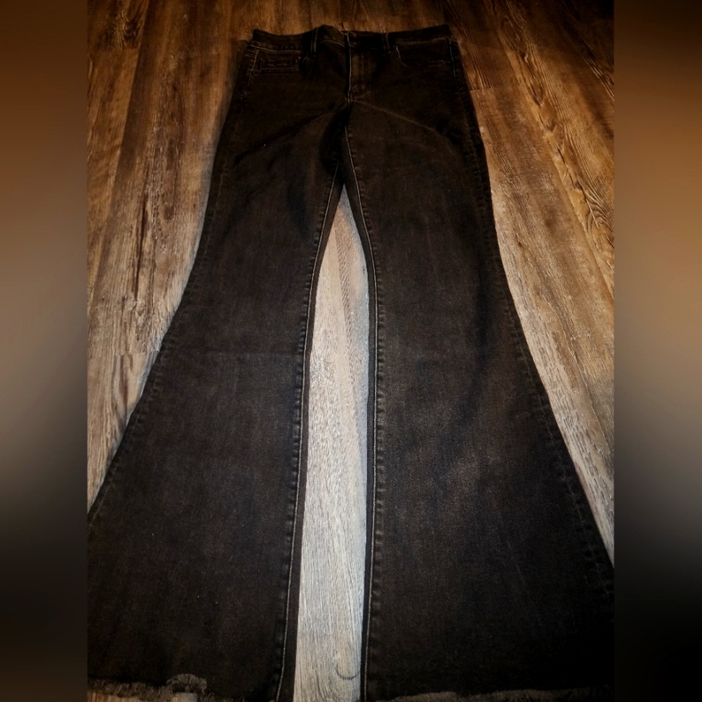 American Eagle, hi rise, flare jeans